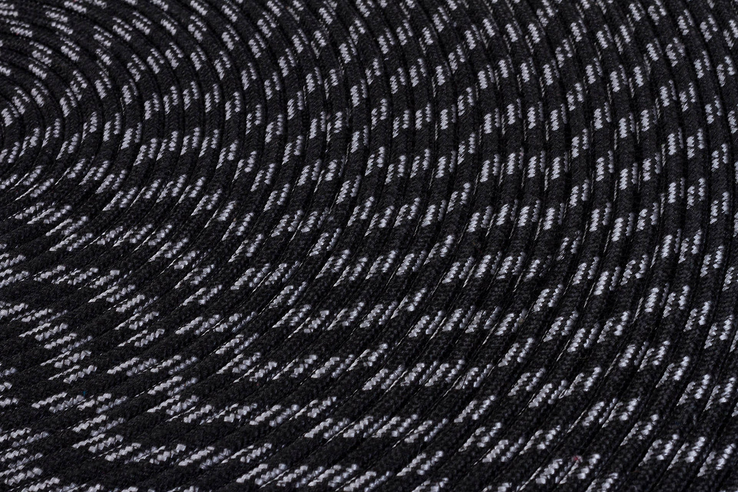 Washable Black Jute Rug: Circle Rug, Indoor/Outdoor carpet