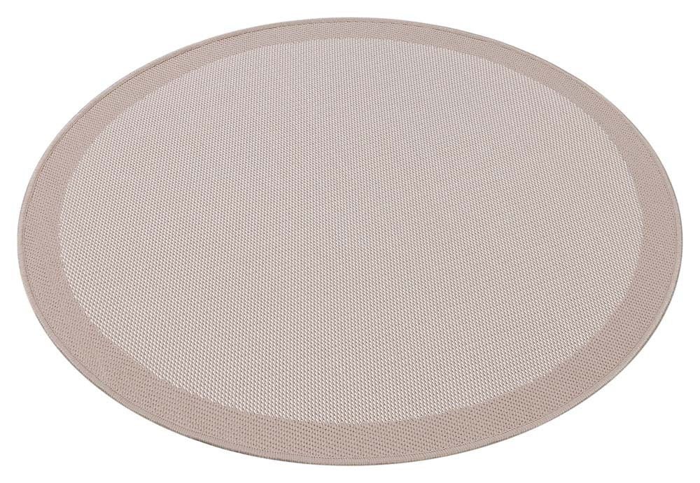 Washable White Jute Rug: Bohemian Outdoor/Indoor Circle Carpet