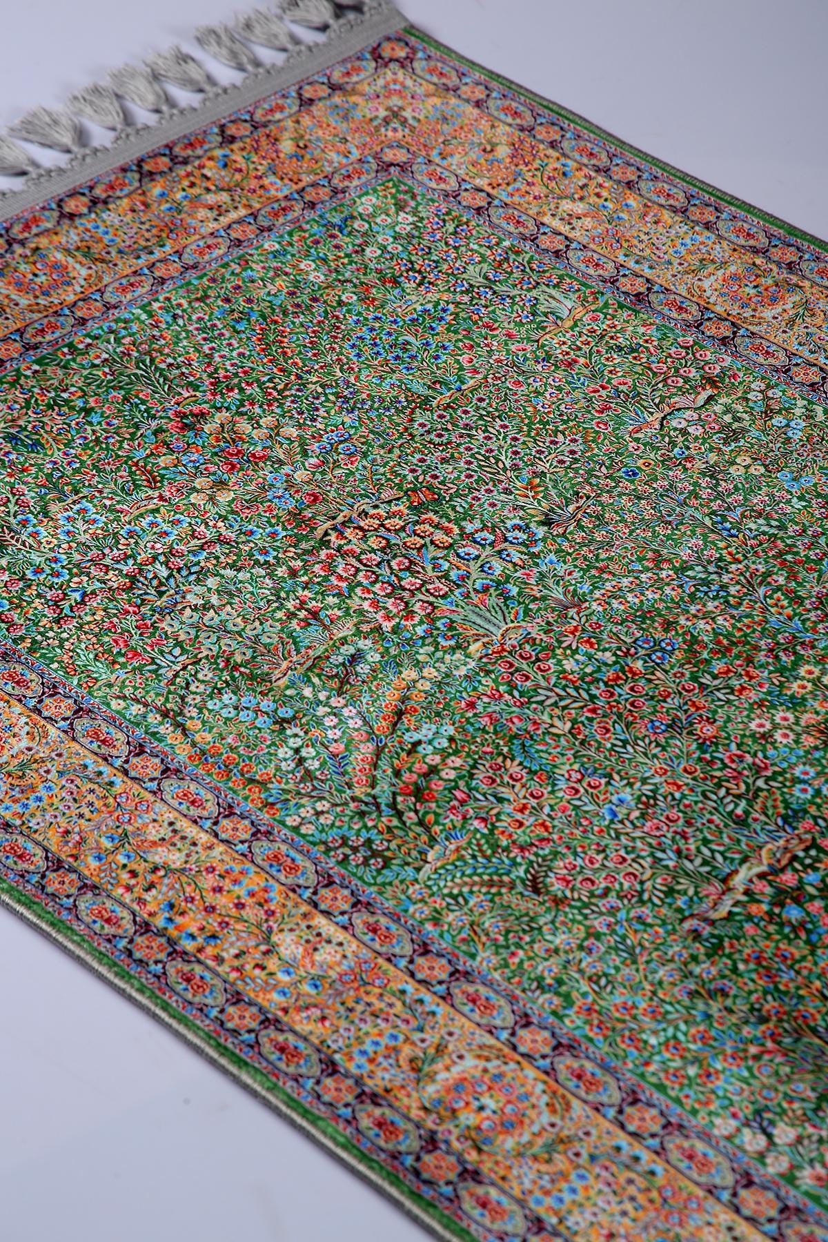 Turkish Prayer Rug, Ottoman Design Muslim Prayer Mat