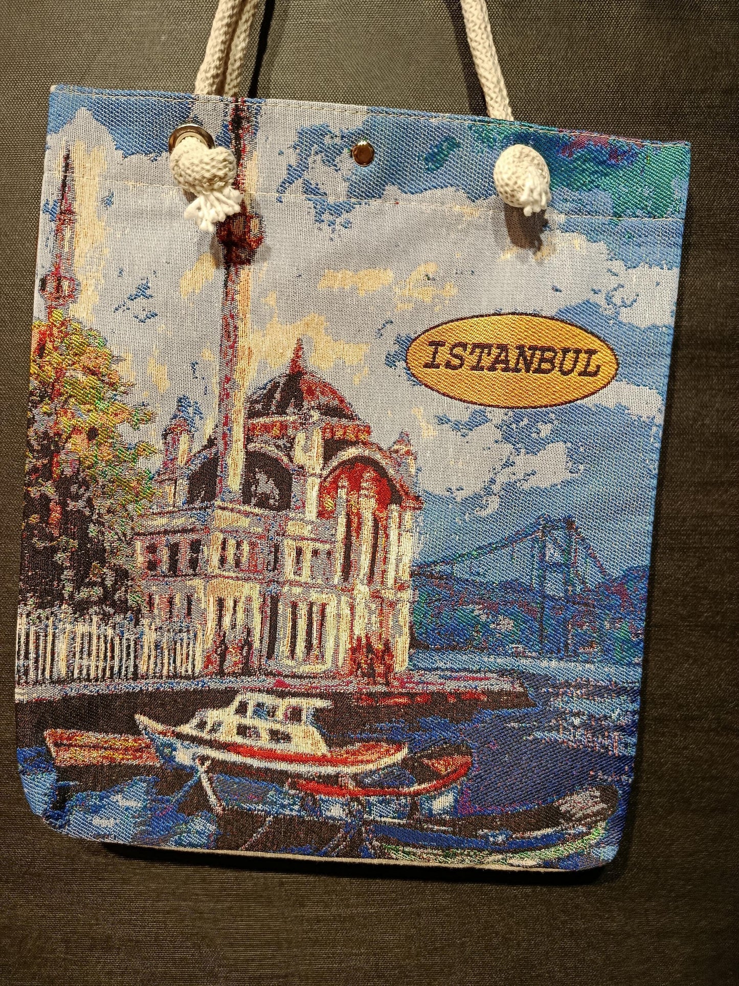 Istanbul Shoulder Bag: Organic Cotton Blend Tote