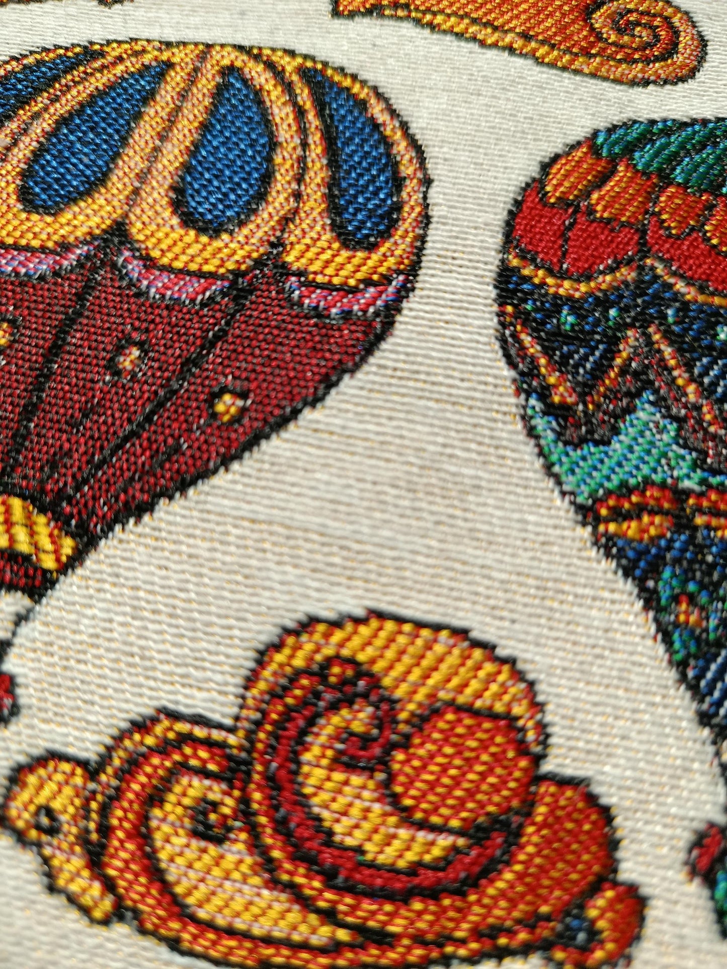 Handmade Hot Air Balloon Purse: Organic Cotton Blend, Small Clutch (15cmx20cm)