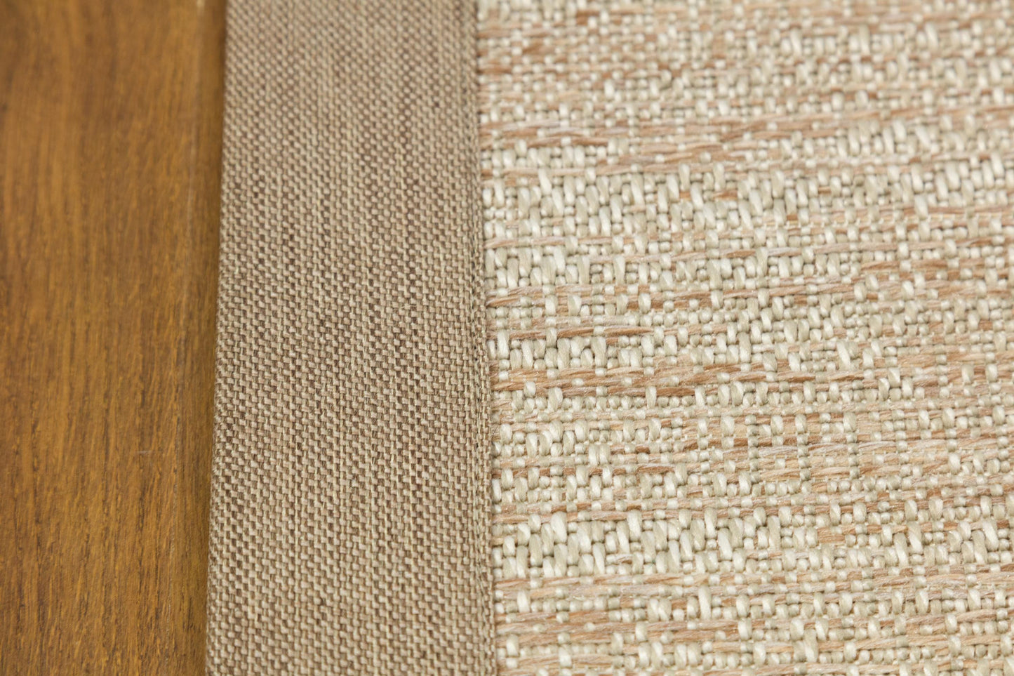 Beige Flatweave jute Rug: Modern Minimalist Area Carpet with Light Brown Border