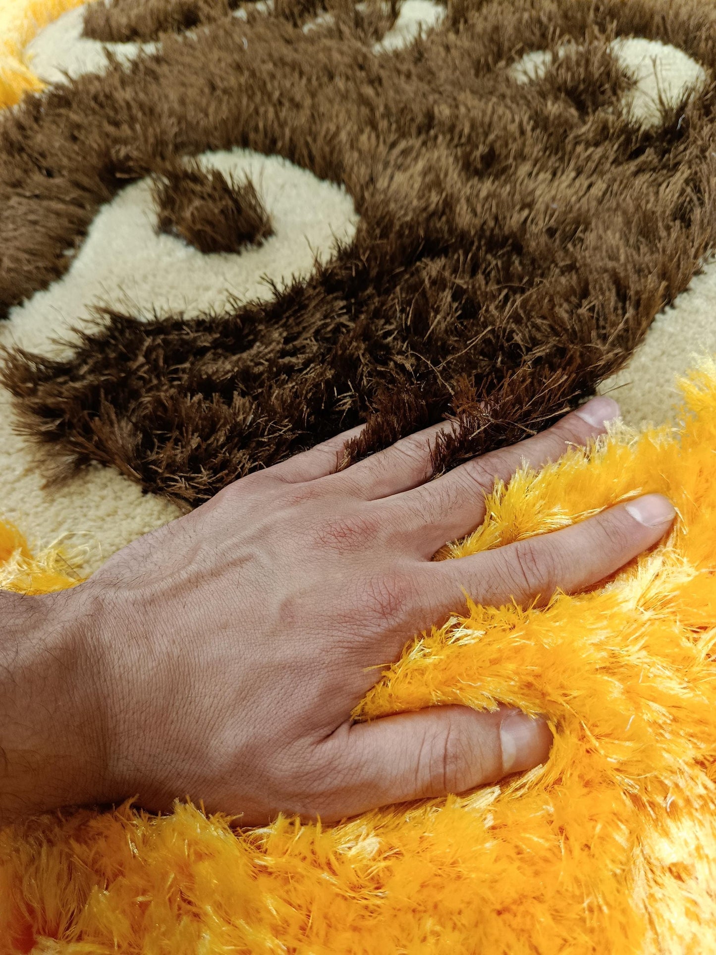 Handmade Tufted Dog Rug: Fluffy Puppy Face Carpet, Nursery Decor