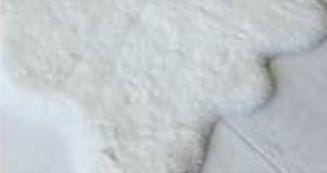 White Faux Rabbit Fur Rug: Soft Plush Carpet, non-slip