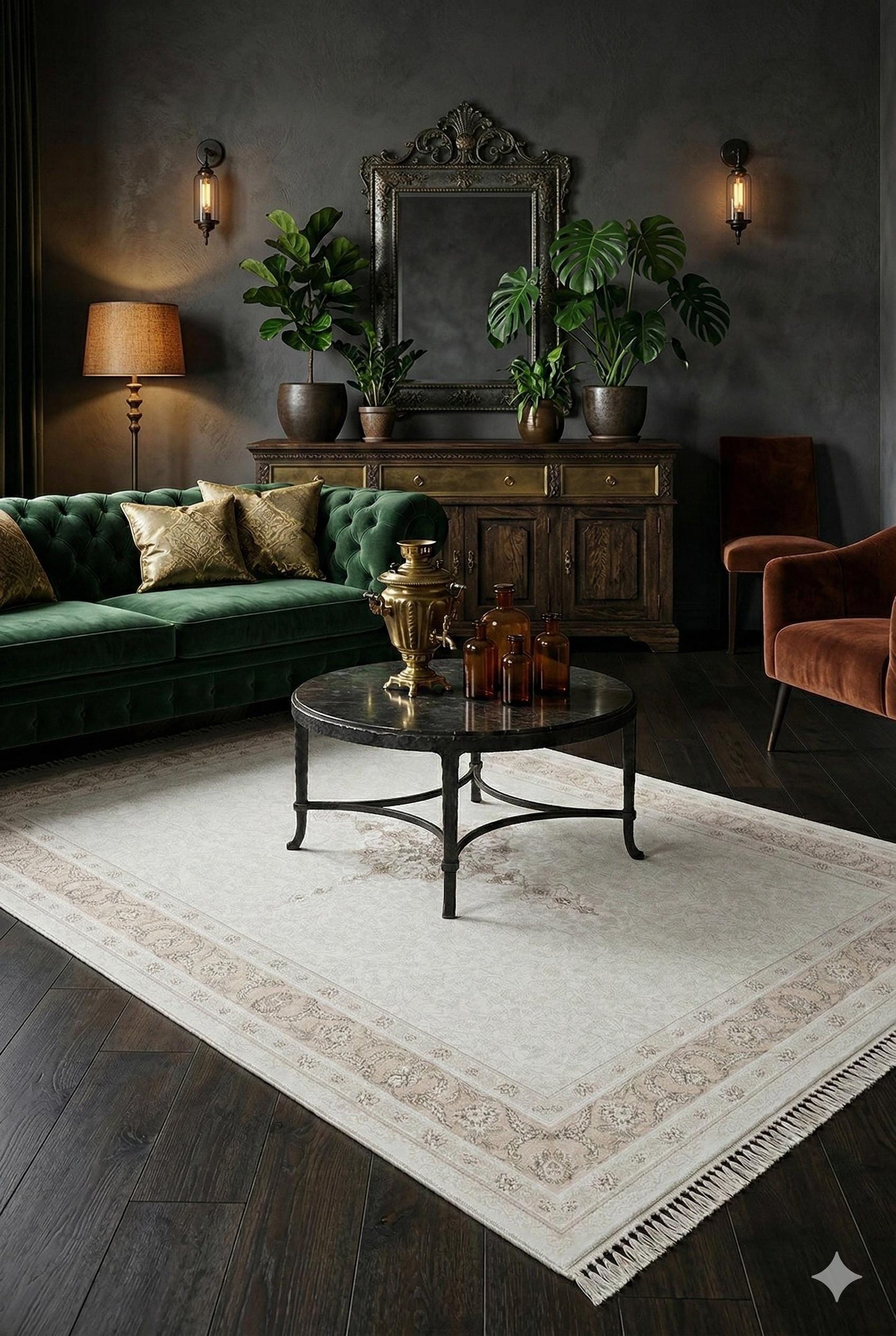 7x10 ft, Beige Classic oriental Silk Rug: Bamboo Yarn,fine fringes carpet