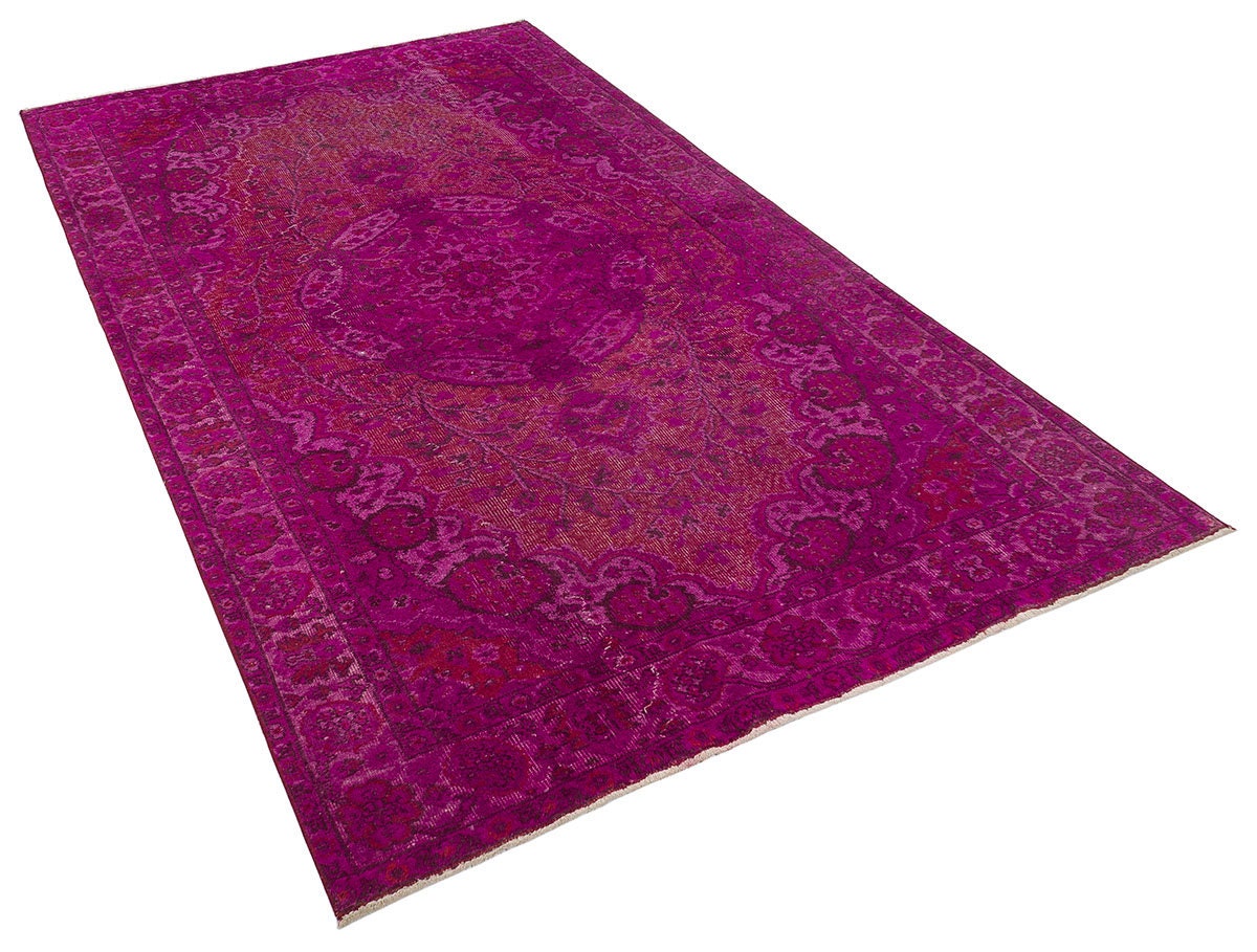 Vintage Turkish Wool Rug: Bohemian Eclectic Style, 5'2''x8'6''