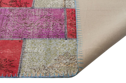 Handmade Turkish Patchwork Rug 6'x10' - Bohemian Wool Area Rug