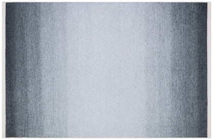 Washable Grey Ombre Area Rug, Modern Minimalist Living Room Carpet