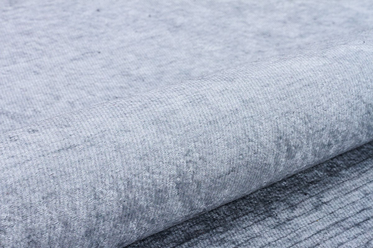 Washable Grey Ombre Area Rug, Modern Minimalist Living Room Carpet