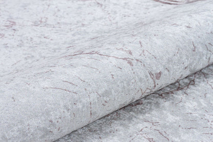 Cream Marble Texture Area Rug, Modern Minimalist Border Carpet, Machine Washable Home Decor