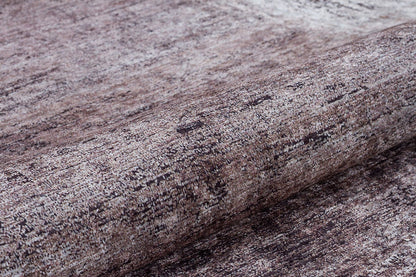 Washable Distressed Vintage Area Rug, Beige Brown Frame, Modern Farmhouse Living Room