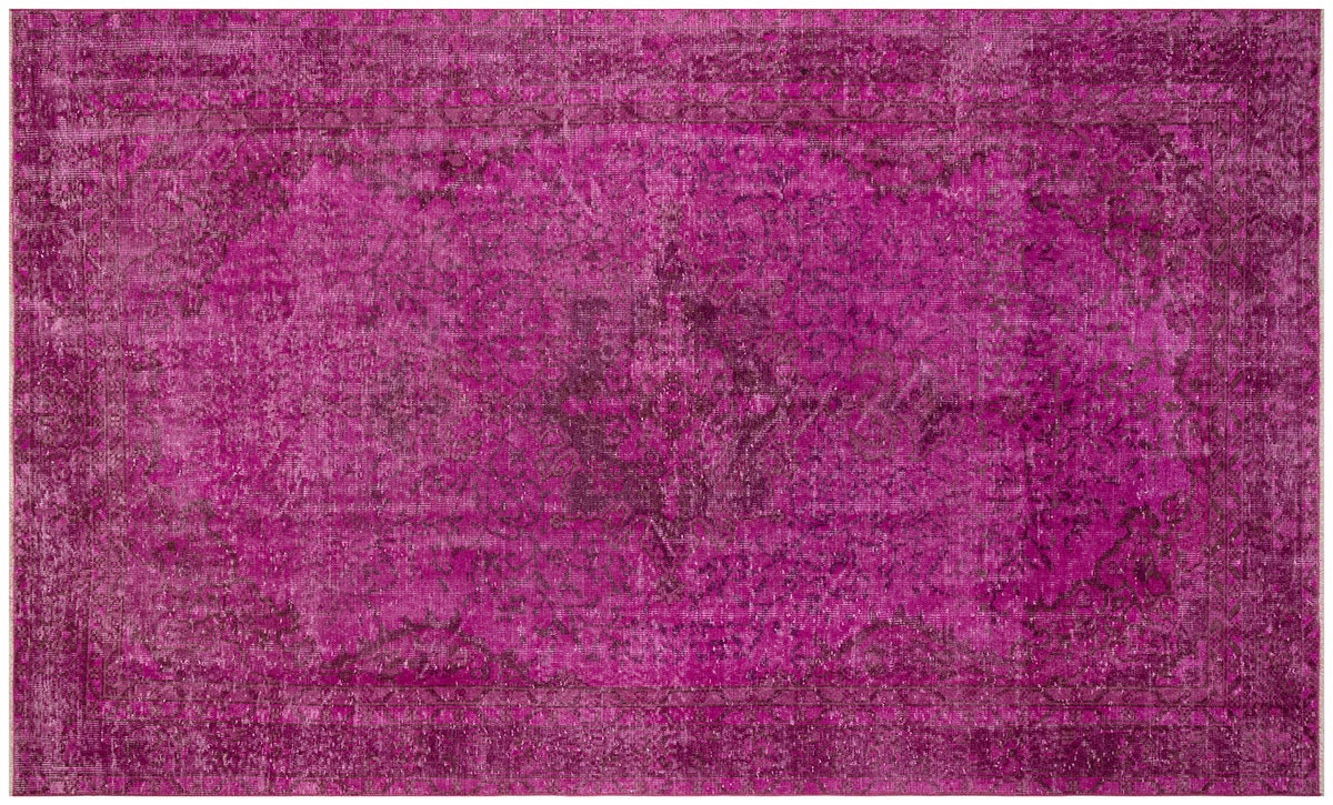 Vintage Turkish Wool Rug (5.6x9.4 ft): Bohemian Anatolian Area Rug