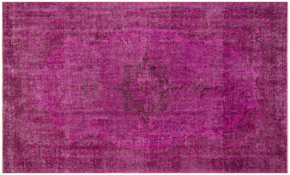 Vintage Turkish Wool Rug (5.6x9.4 ft): Bohemian Anatolian Area Rug