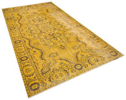 Vintage Turkish Wool Rug: Bohemian Eclectic Area Rug (5.5x10.2 ft)