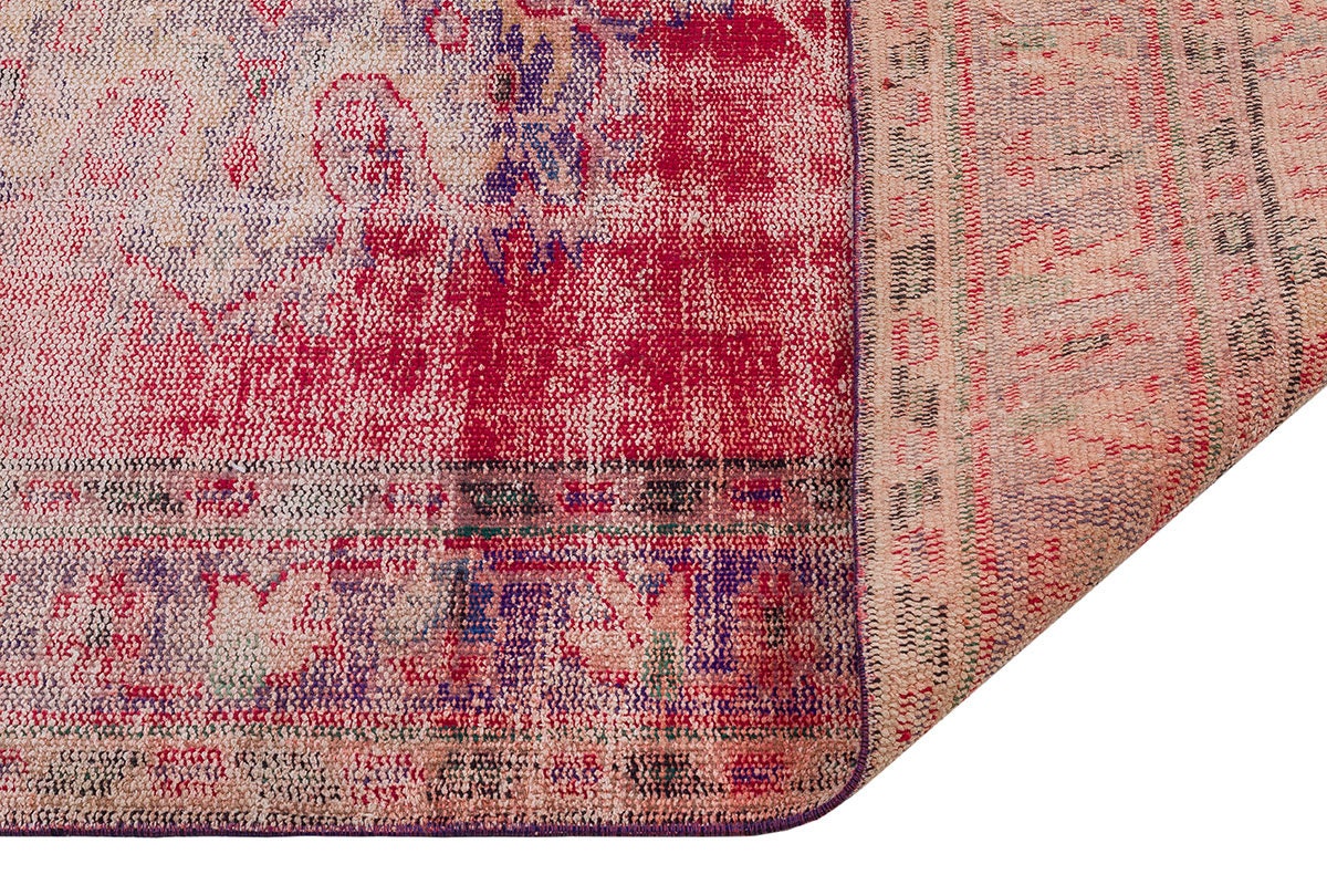 Vintage Turkish Wool Rug (4.8x7.6 ft): Handmade Anatolian Bohemian Area Rug