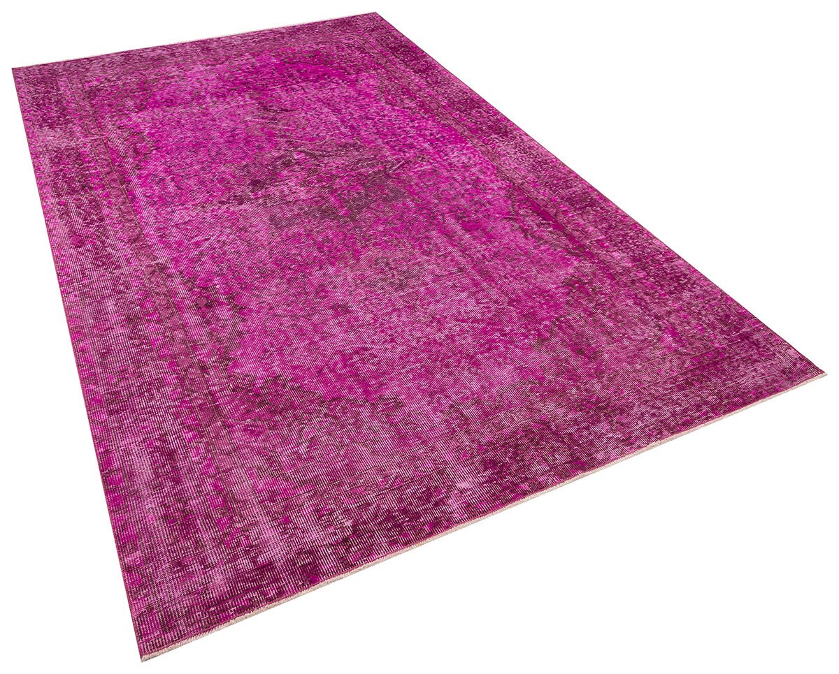 Vintage Turkish Wool Rug (5.6x9.4 ft): Bohemian Anatolian Area Rug