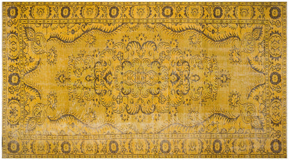 Vintage Turkish Wool Rug: Bohemian Eclectic Area Rug (5.5x10.2 ft)