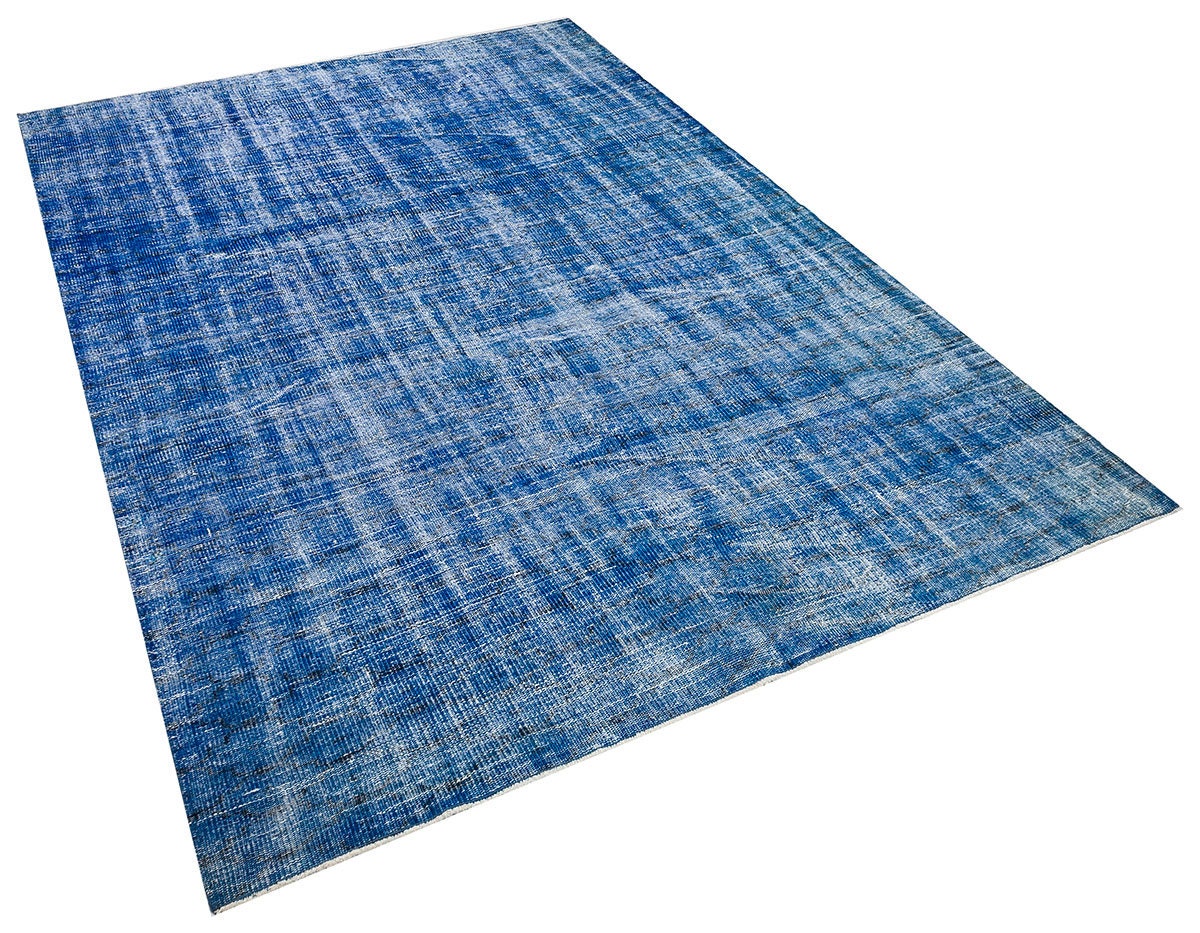 Vintage Turkish Wool Rug (5.9x8.7 ft): Handmade Anatolian Bohemian Area Rug