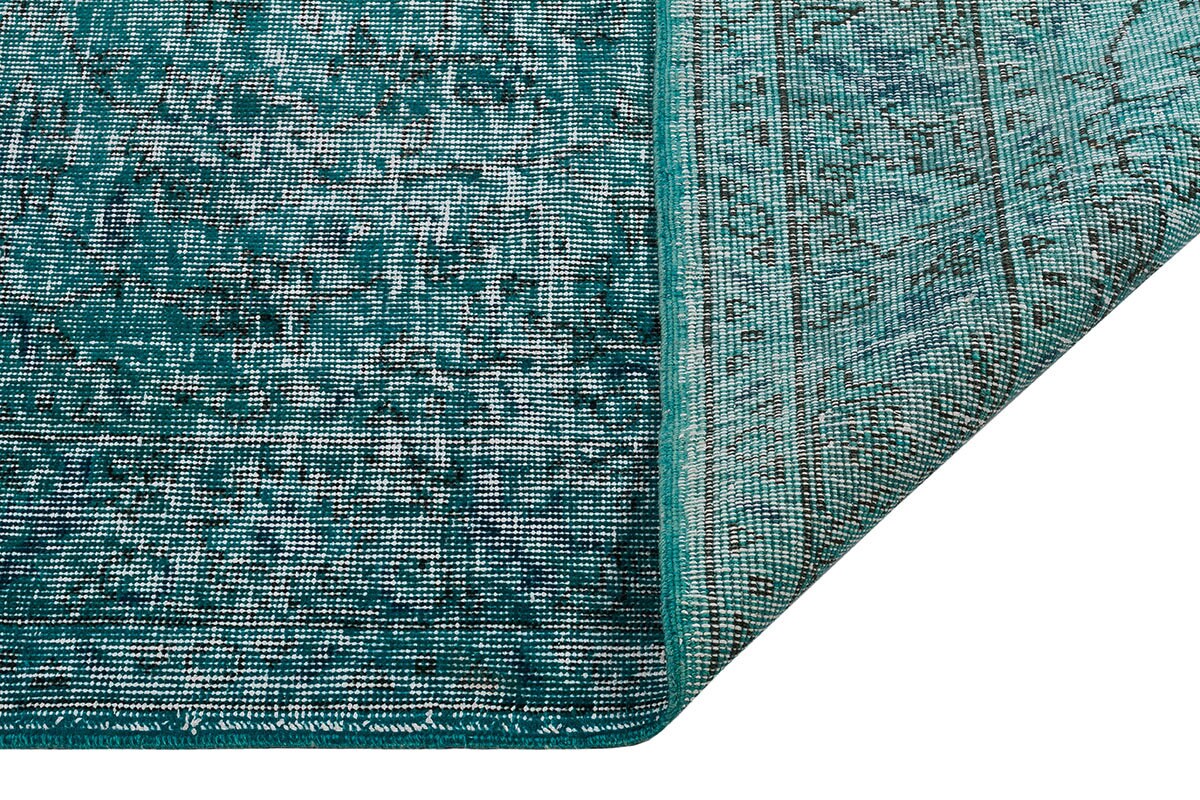 Vintage Turkish Wool Rug (4.8x7.7 ft): Handmade Anatolian Bohemian Area Rug