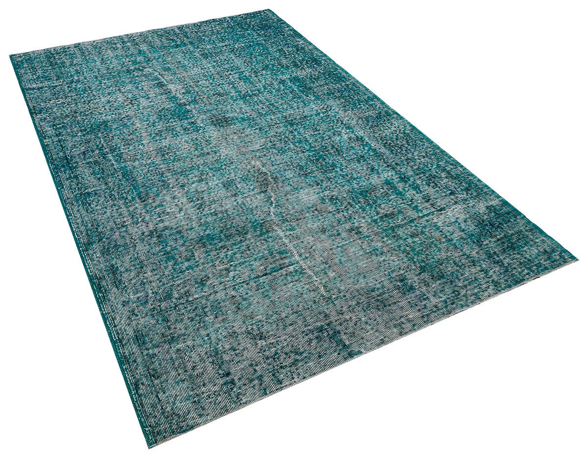Vintage Turkish Wool Rug (4.8x7.7 ft): Handmade Anatolian Bohemian Area Rug