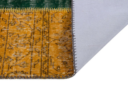 Handmade Wool Patchwork Runner Rug: Bohemian Turkish Rug (2.6x5.5 ft)