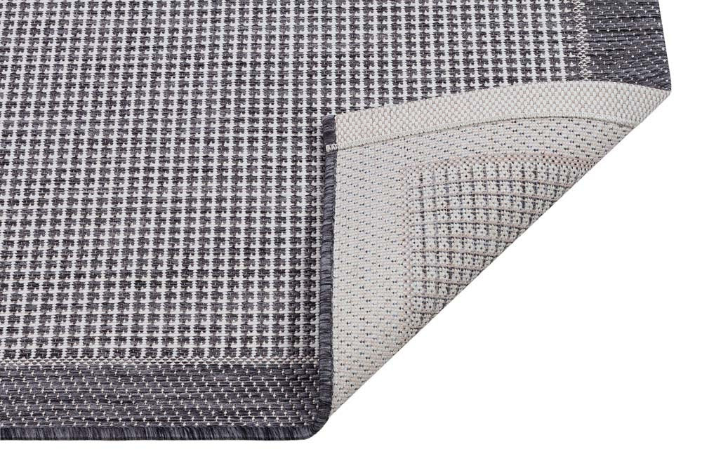 Washable Silver Jute Rug: Plain Outdoor/Indoor Carpet