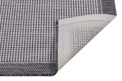 Washable Silver Jute Rug: Plain Outdoor/Indoor Carpet