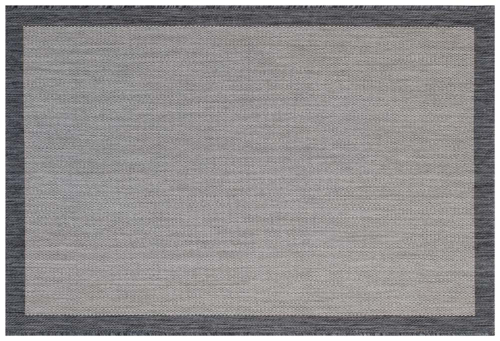 Washable Gray Jute Rug: Bohemian Outdoor/Indoor Carpet