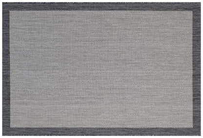 Washable Gray Jute Rug: Bohemian Outdoor/Indoor Carpet