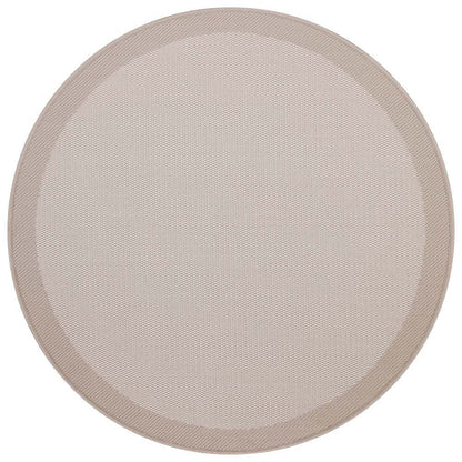 Washable White Jute Rug: Bohemian Outdoor/Indoor Circle Carpet