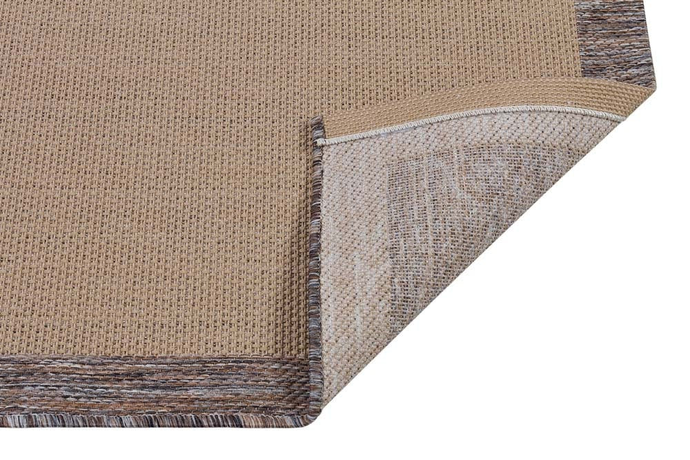 Washable Brown Jute Rug: Modern Outdoor/Indoor Carpet
