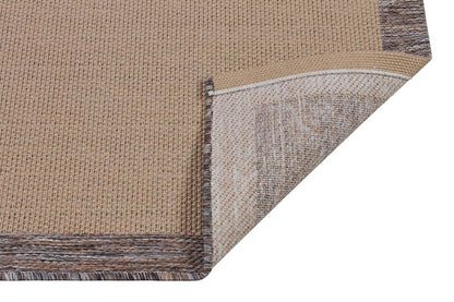 Washable Brown Jute Rug: Modern Outdoor/Indoor Carpet