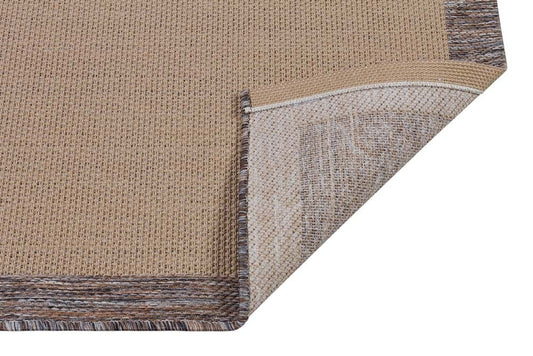 Washable Brown Jute Rug: Modern Outdoor/Indoor Carpet