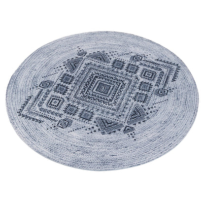Bohemian Jute Rug: Washable Outdoor Circle Rug