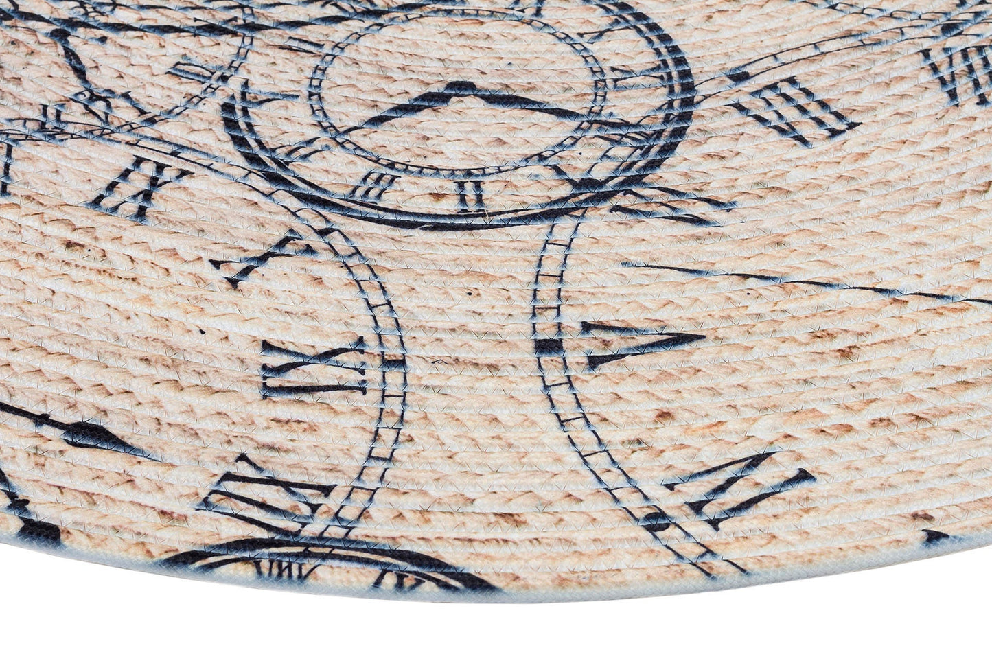 Clockwork Beşge Jute Rug: Washable Indoor Outdoor Bohemian Carpet