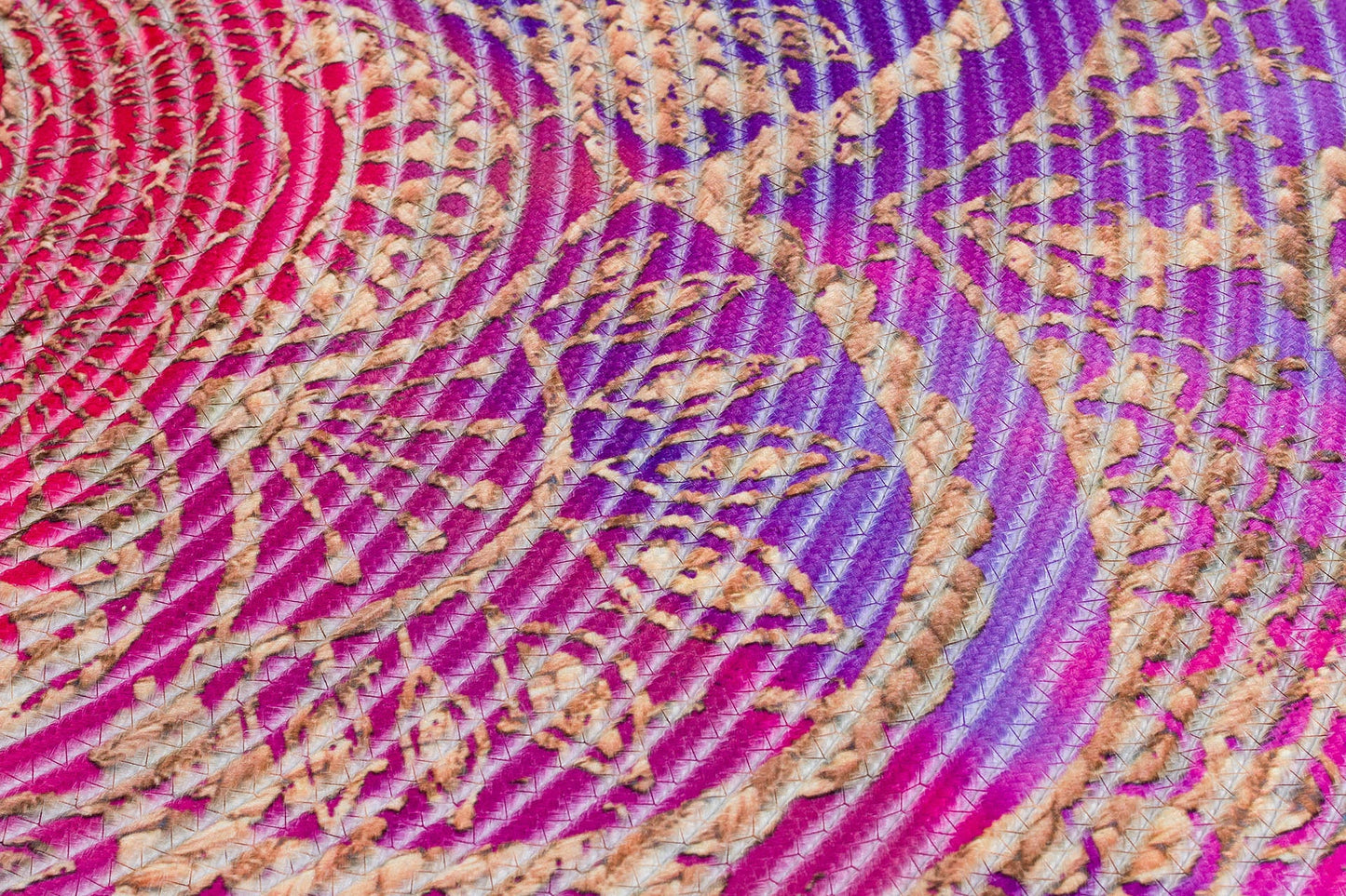 Colorful Jute Rug: Colorful Mandala, Indoor/Outdoor Carpet