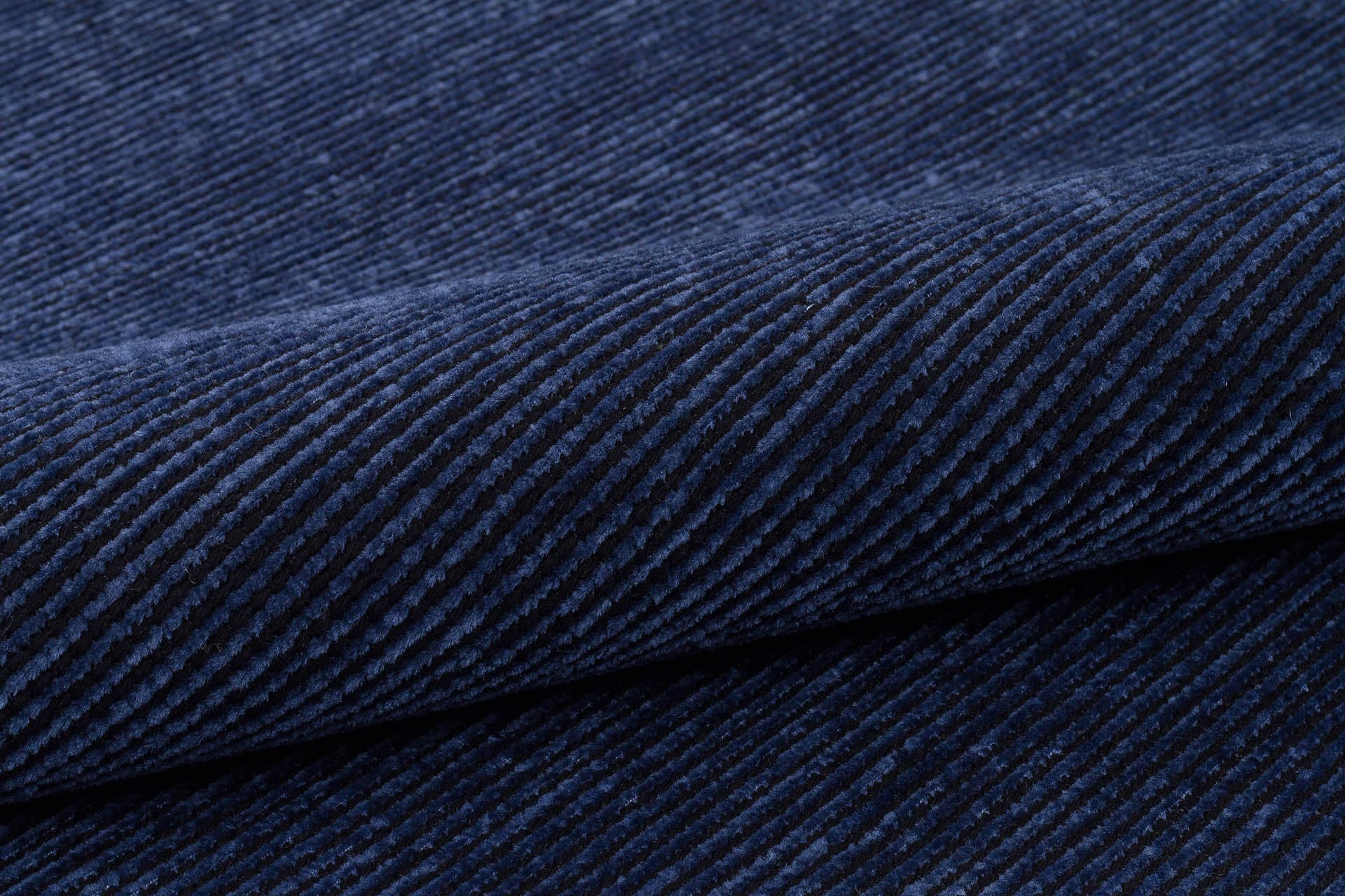 Blue Cotton Turkish Rug, Modern Washable Carpet