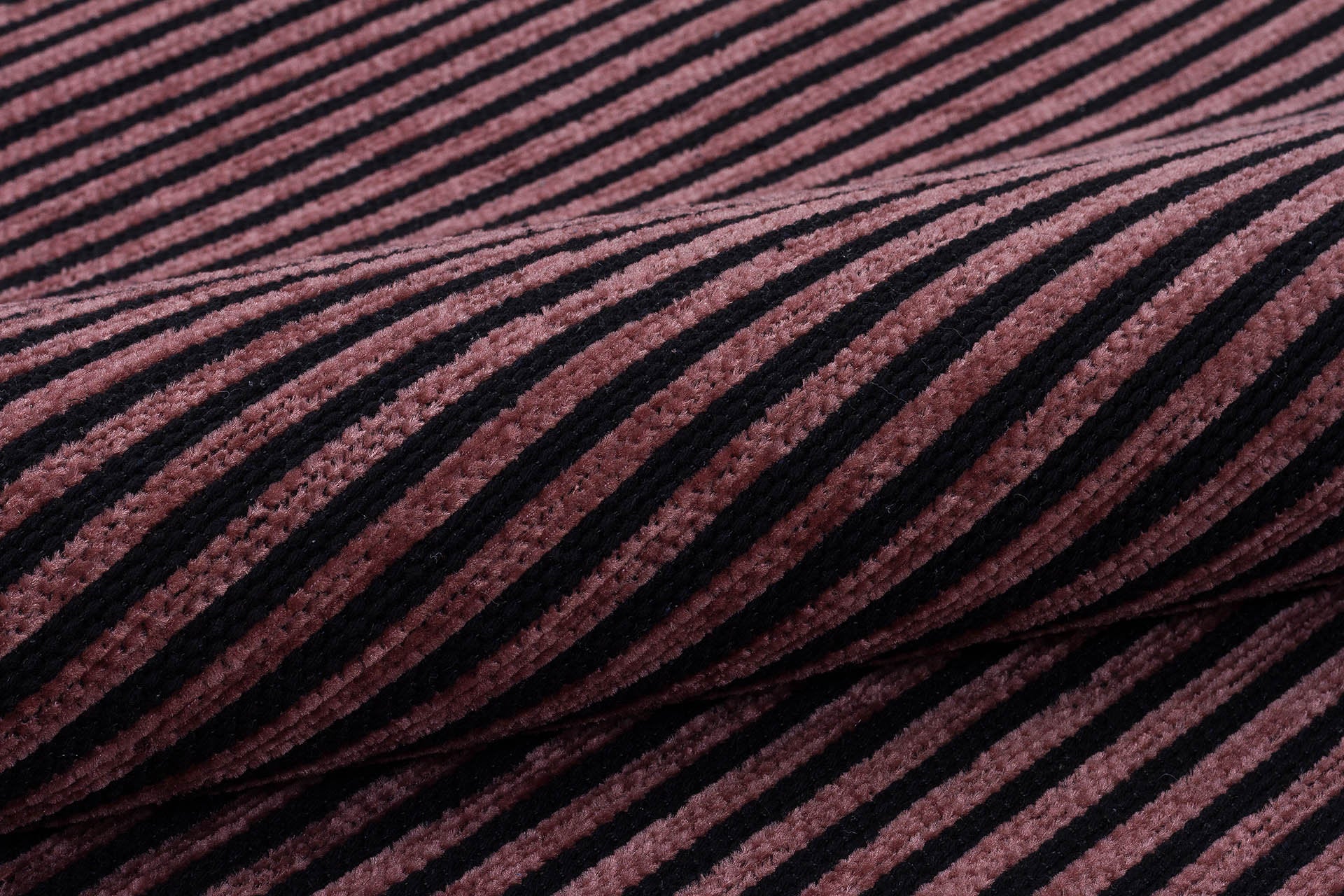 Dark Burgundy Striped Area Rug | Washable Ribbed Carpet, Pet Friendly Non-Slip Home Decor