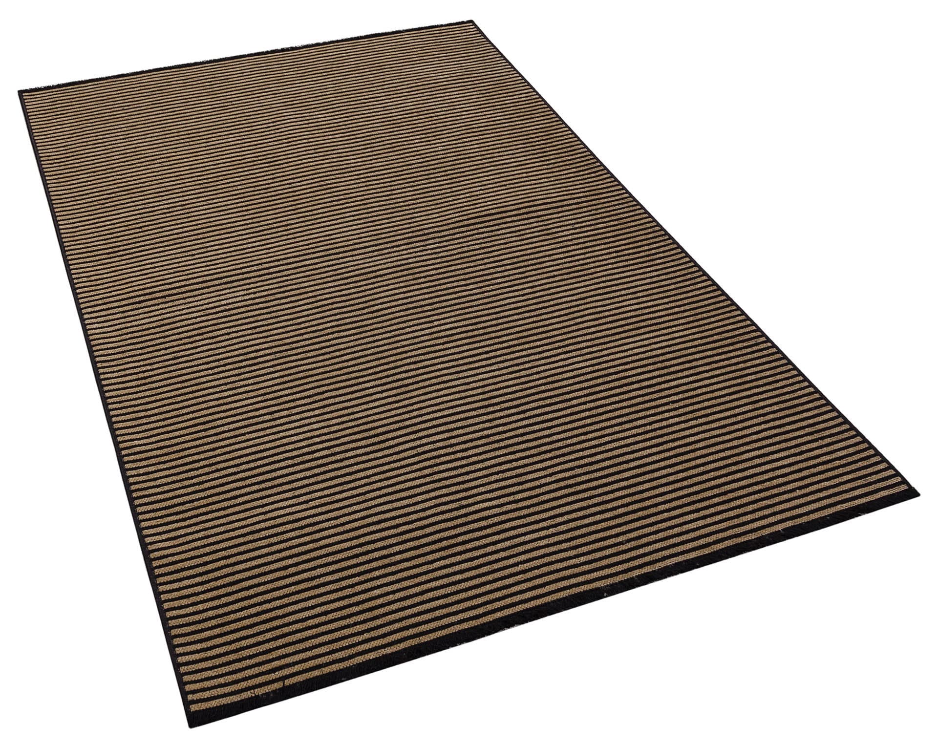 Modern Striped Rug, Yellow Home Decor, Washable Cotton Carpet