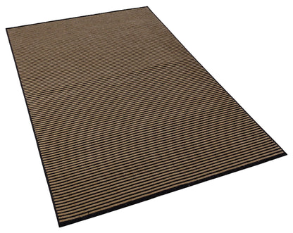 Modern Striped Rug, Yellow Home Decor, Washable Cotton Carpet