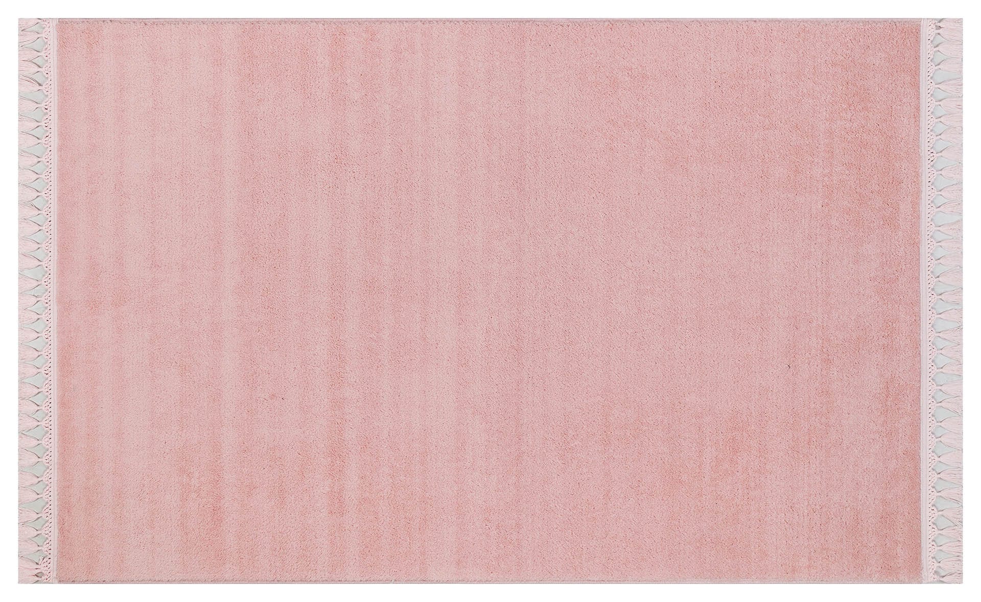 Fluffy Pink Rug: Modern Cotton Washable Carpet