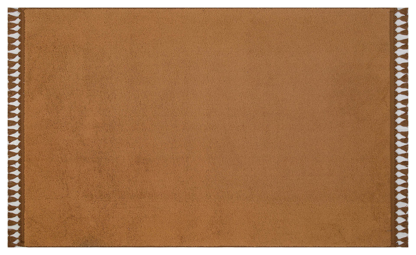 Fluffy Brown Rug: Modern Cotton Decorative Carpet