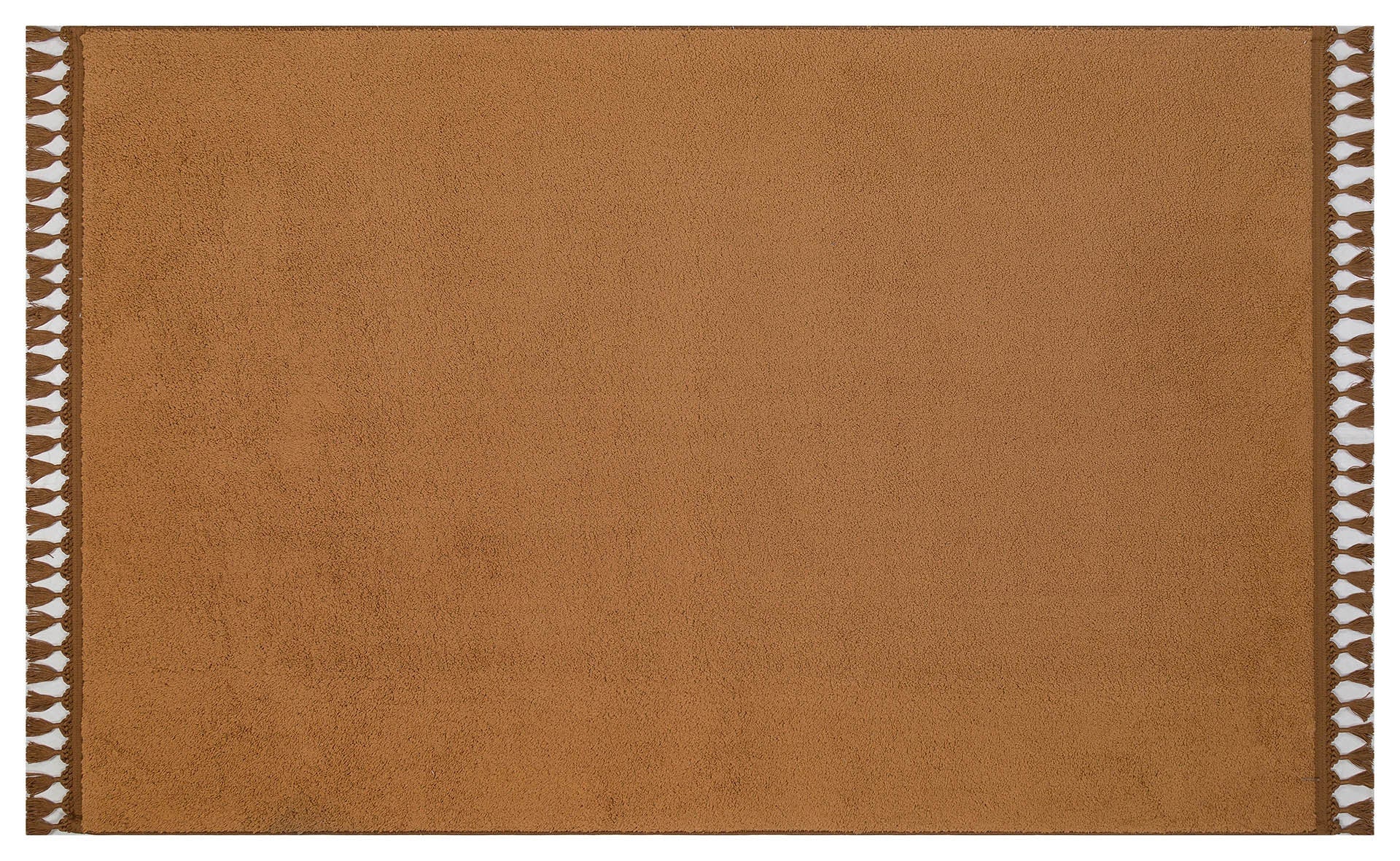 Fluffy Brown Rug: Modern Cotton Decorative Carpet