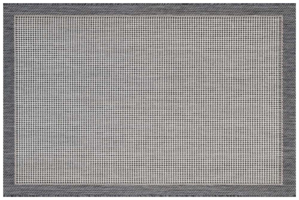 Washable Silver Jute Rug: Plain Outdoor/Indoor Carpet