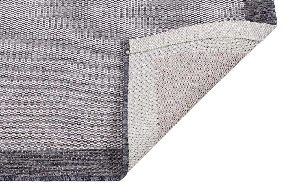 Washable Gray Jute Rug: Bohemian Outdoor/Indoor Carpet