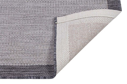Washable Gray Jute Rug: Bohemian Outdoor/Indoor Carpet