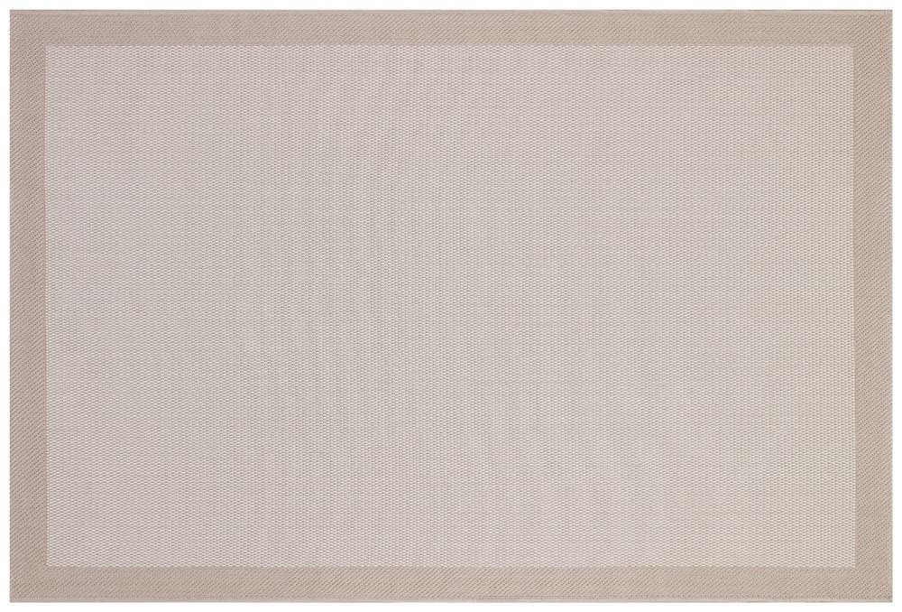 Washable Beige Jute Rug: Bohemian Outdoor/Indoor Carpet