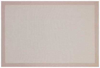 Washable Beige Jute Rug: Bohemian Outdoor/Indoor Carpet