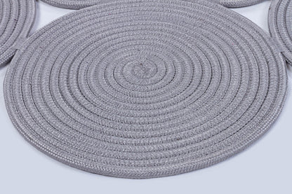 Bohemian Jute Circle Rug: Washable Indoor/Outdoor Decor
