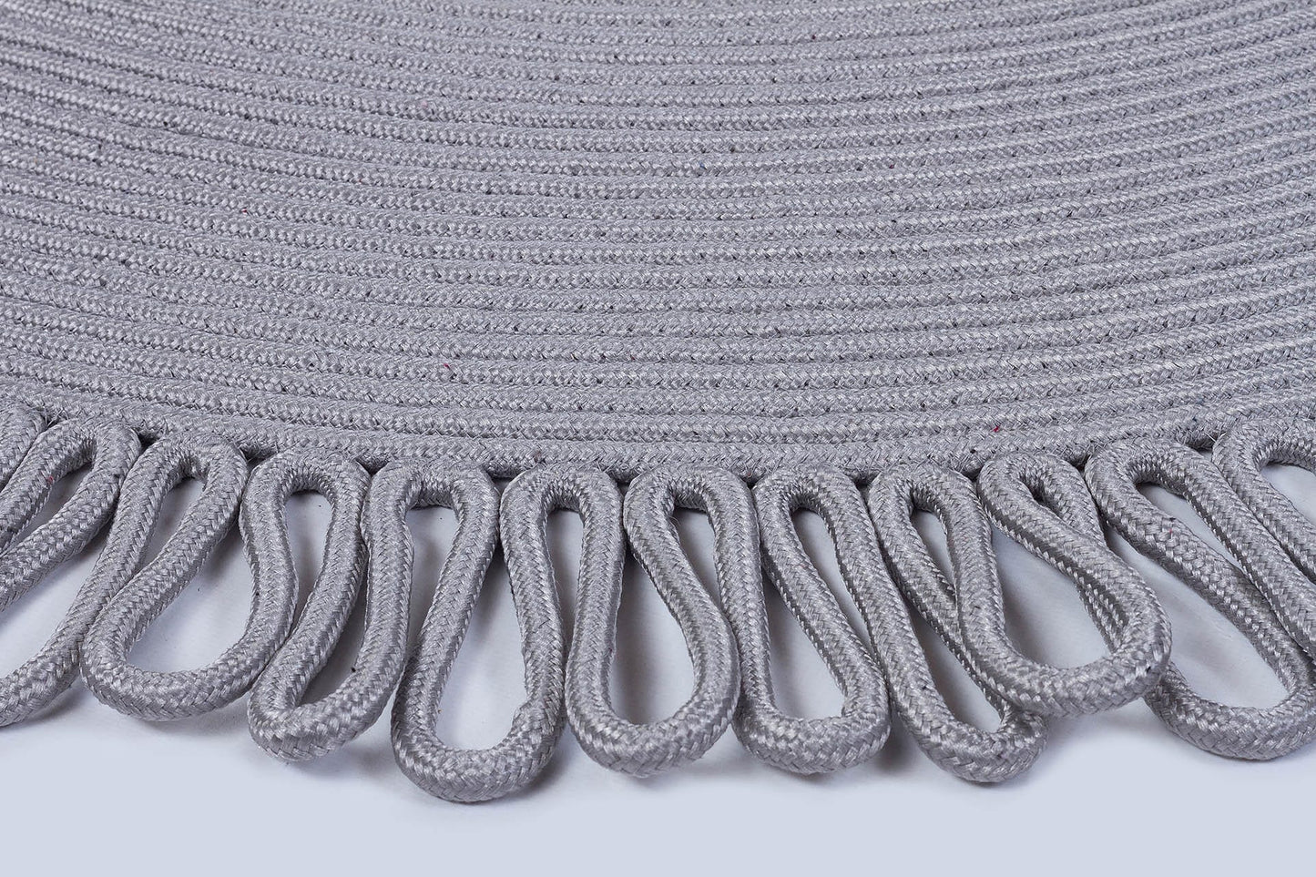 Washable Jute Rug: Bohemian Circle Rug with Decorative Border